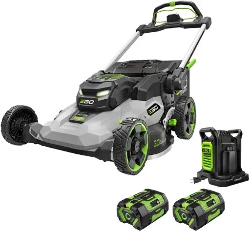 EGO 1300 Series 30 Inch Self Propelled Lawn Mower Kit with 2 x 6 Ah Batteries
