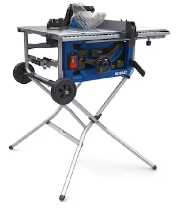 Kobalt 10" 15A Portable Jobsite Table Saw w/ Folding Stand