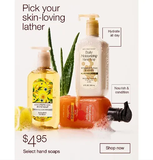 Bath & Body Works Hand Soaps SALE