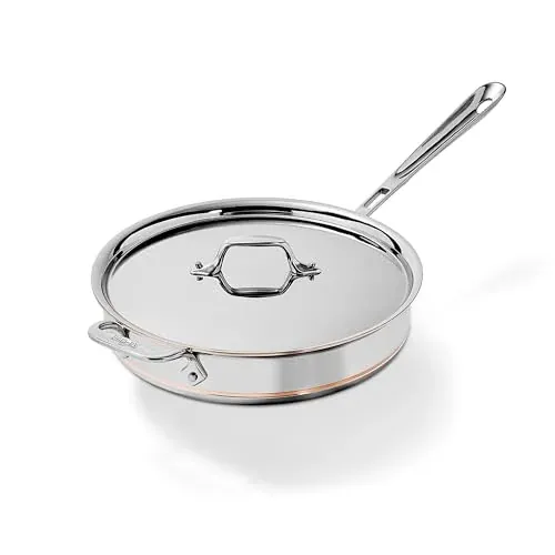 All-Clad Copper Core Stainless 4 Qt Sauté Pan with Lid