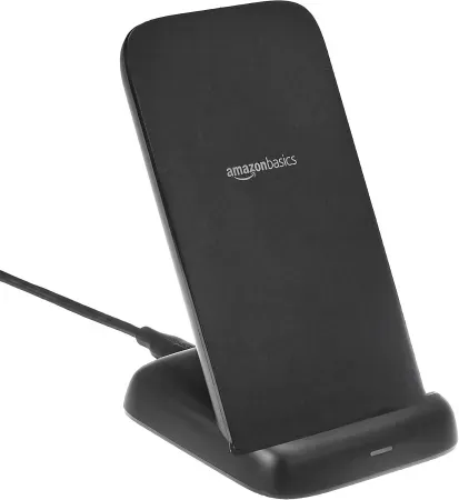 Amazon Basics 10W Qi Wireless Phone Charger Stand w/ USB Cable (Like New)