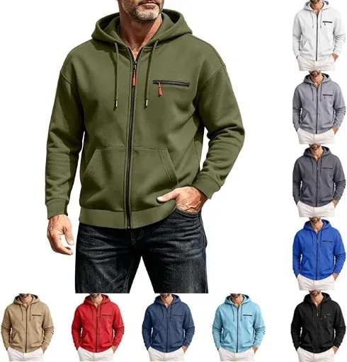 Fleece Fit Zip Up Hooded Sweatshirt