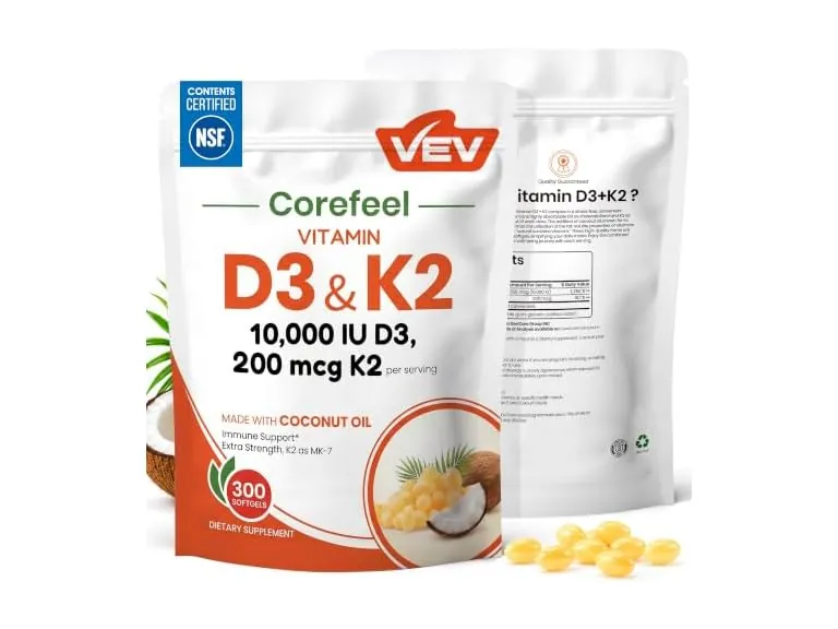 (App Exclusive) VEV Vitamin D3 K2 Softgels