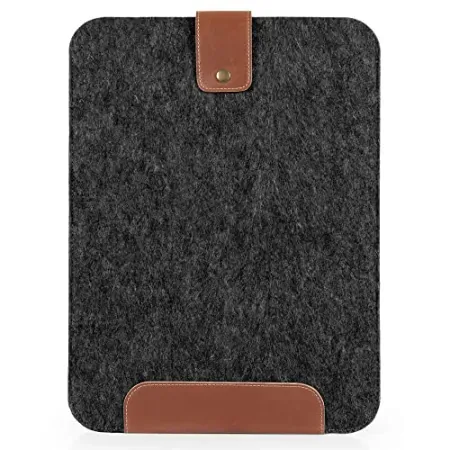 MegaGear 13" Genuine Leather & Fleece Slim MacBook Bag