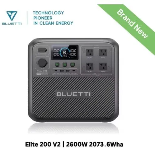 BLUETTI Elite 200 V2 Portable Power Station 2073Wh