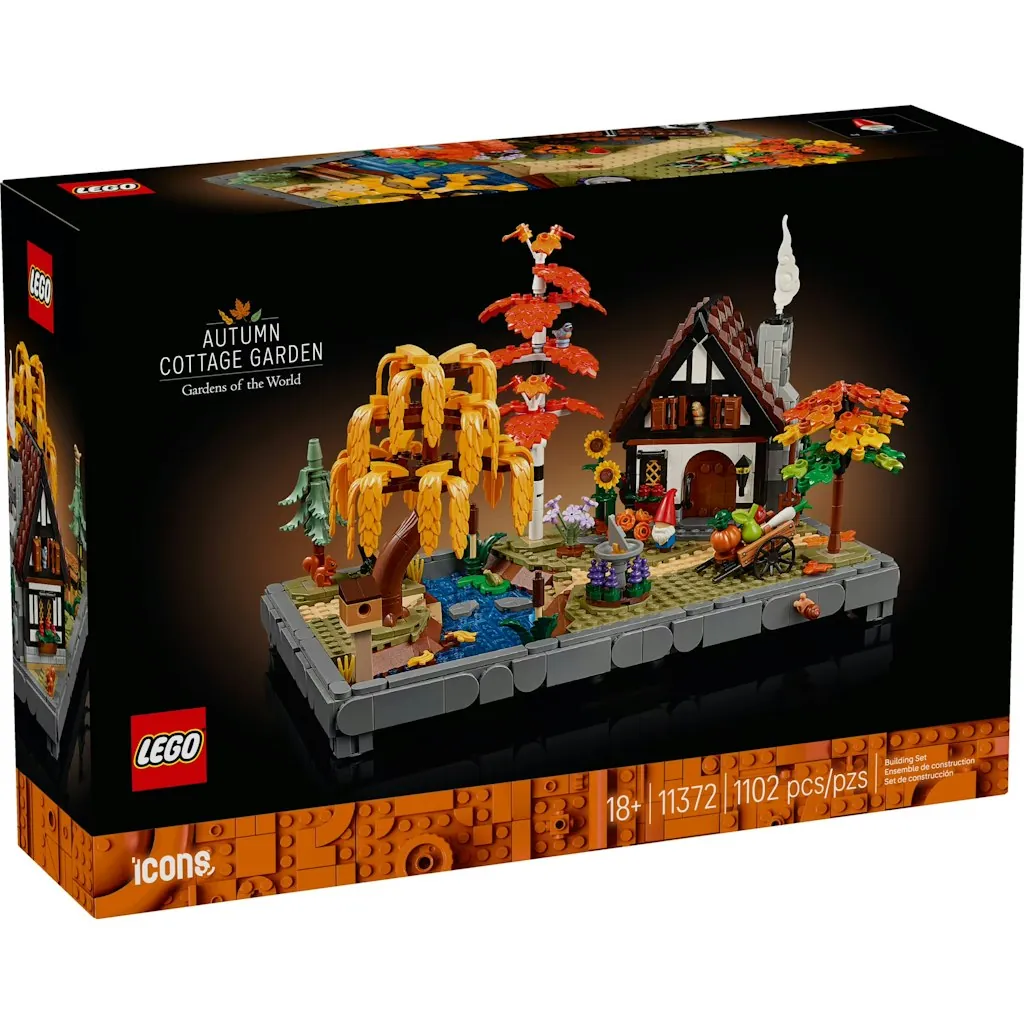 LEGO Icons Autumn Cottage Garden Building Set