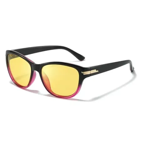 SODQW Unisex Night Driving Glasses (UV400 Yellow)