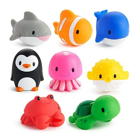 8-Pk Munchkin Baby Bath Toy Squirts for Babies and Toddlers