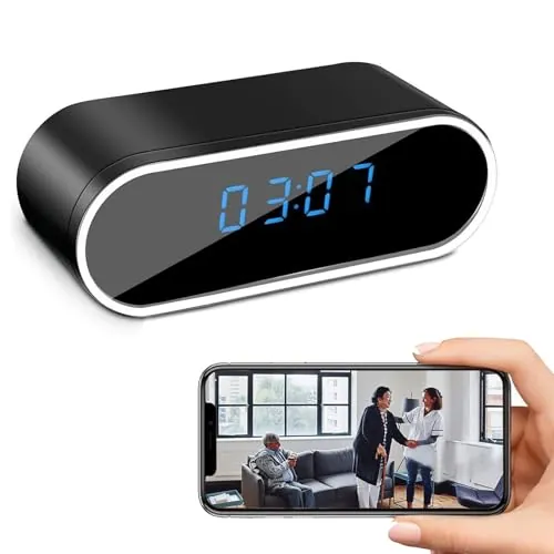 Hidden Camera Clock 1080P HD WiFi Spy Camera