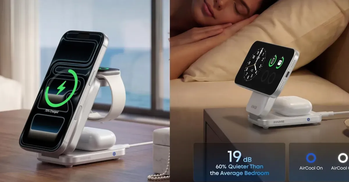 Anker’s white model 25W 3-in-1 Foldable MagSafe Charger now back at Amazon all-time low (Nearly 35% off)