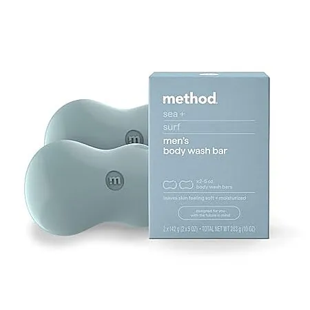 2-Ct 5-Oz Method Bar Soap Bars (Sea+Surf)