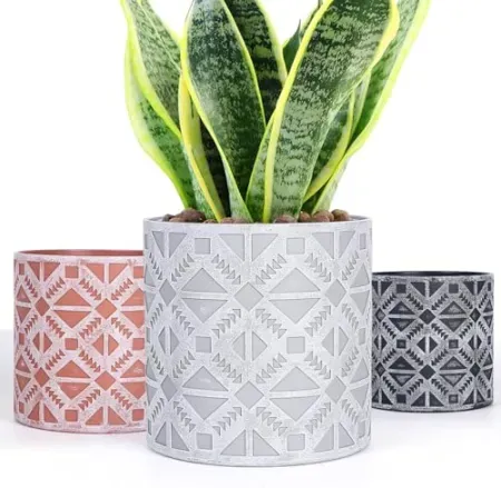 3-Piece lokeisna Indoor Plant Pots (3 Sizes)