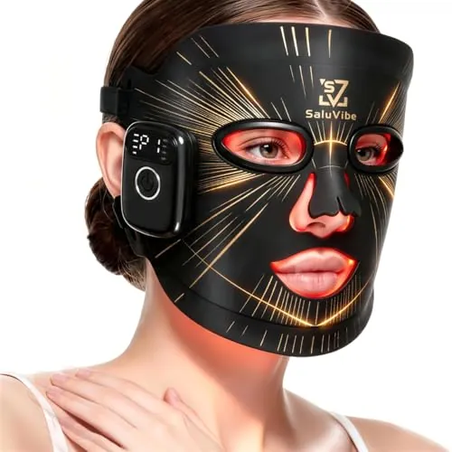 Red Light Therapy LED Face Mask with 4 Modes