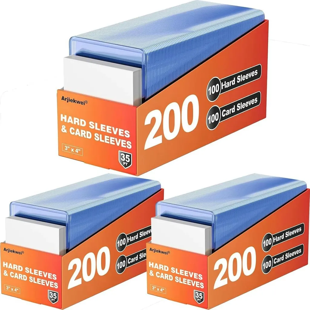 3" x 4" Hard Plastic Trading Card Sleeves 600-Count