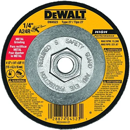 DEWALT 4-1/2" General Purpose Metal Grinding Wheel