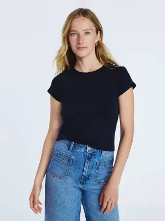 Free Assembly Women's Pointelle Mini T-Shirt
