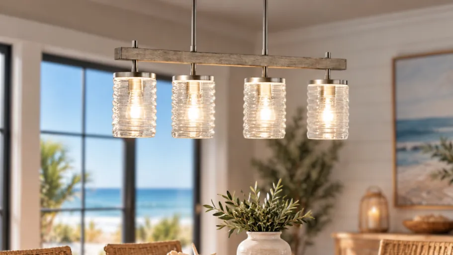 Clavie 3-Light Black Outdoor Pendant Light