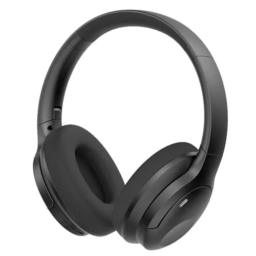 Wireless Bluetooth Foldable Over-Ear Headphones with Hidden Microphone