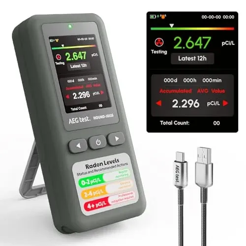 AEGTEST HOUND-1011S Portable Radon Detector