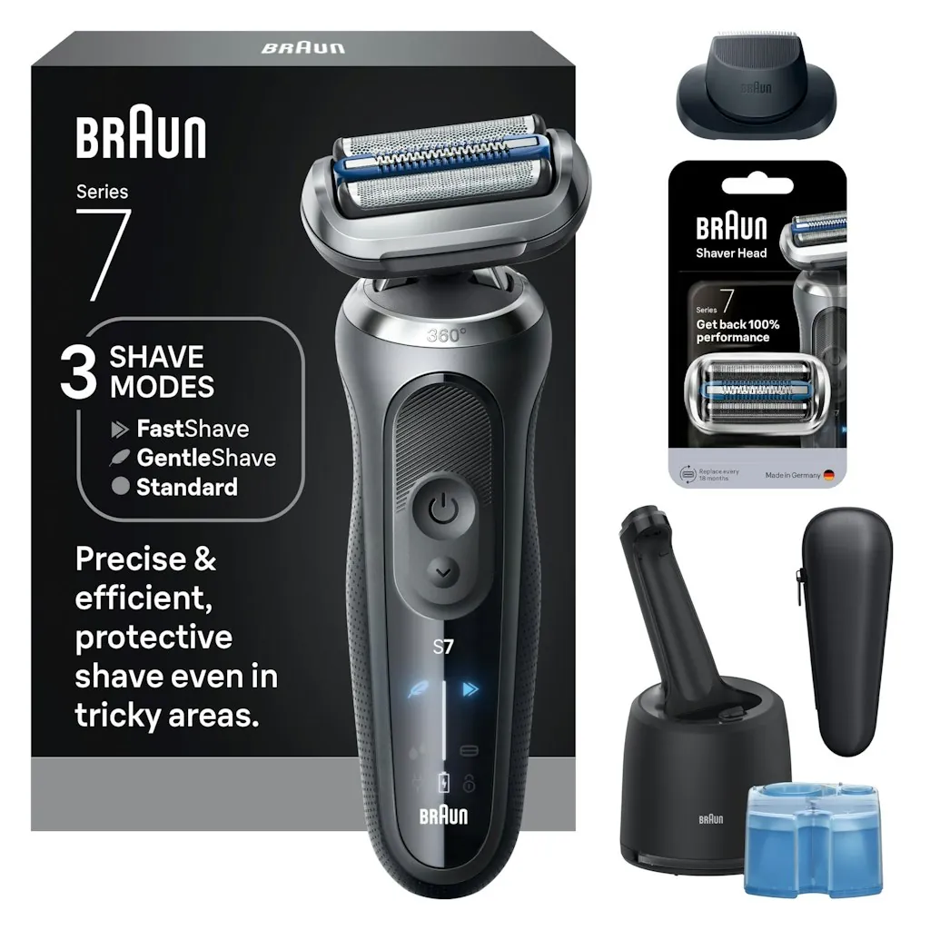Braun Series 7 Men's Electric Shaver w/ Clean & Charge Center