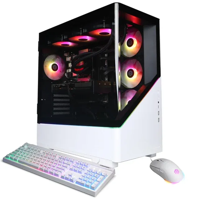 CyberPowerPC Gamer Xtreme Gaming Desktop, Intel Core Ultra 5 250KF Plus, NVIDIA GeForce RTX 5070 12GB, 16GB DDR5, 1TB SSD, White (2 free games: Star Wars + Tomb Raider)