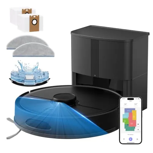 Robot Vacuum and Mop 8000Pa with Self Empty Station