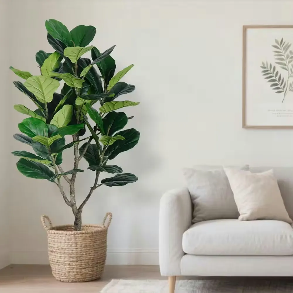 Vitalismo 4.5-ft. Artificial Fiddle Leaf Fig Tree Ficus Plant