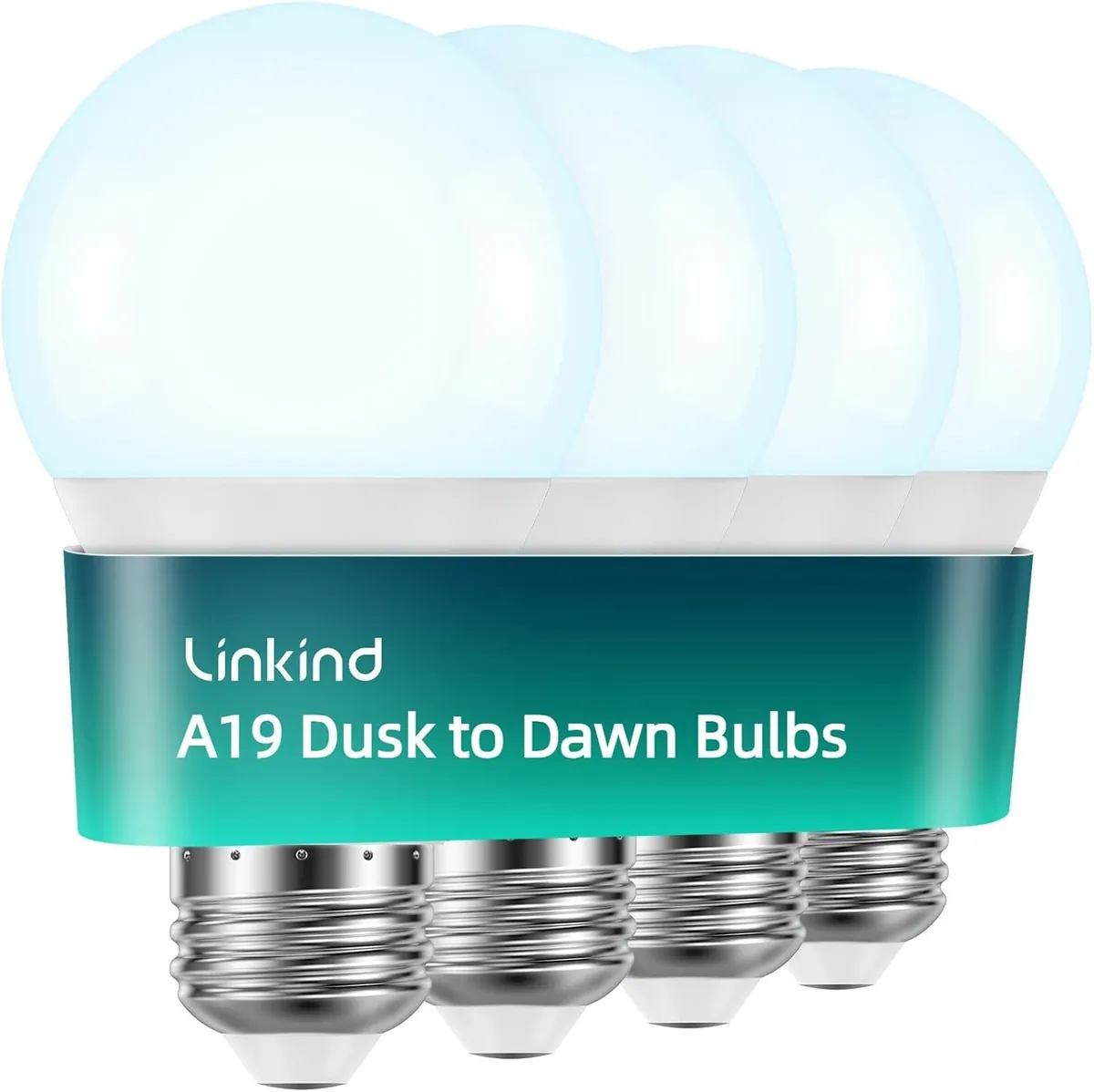 Linkind Dusk to Dawn Light Bulbs 4 Pack