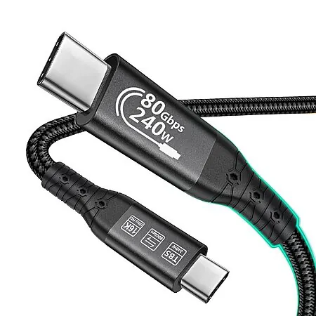 Prime Members: 6' OCEEK Thunderbolt 5 240W 120Gbps USB-C Cable