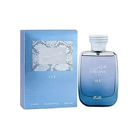 3.38 Oz Rasasi Hawas Ice for Men Eau de Parfum