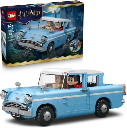 LEGO Harry Potter Enchanted Flying Ford Anglia Car Building Set 868-Piece