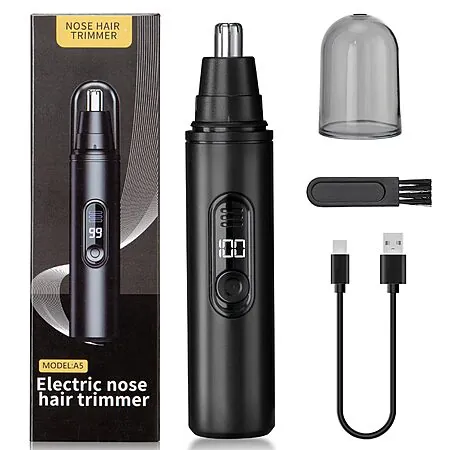 SUERBEATY Rechargeable Nose & Ear Hair Trimmer w/ LED Display