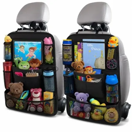 2-Pack ULEEKA Car Backseat Organizer w/ 10" Table Holder