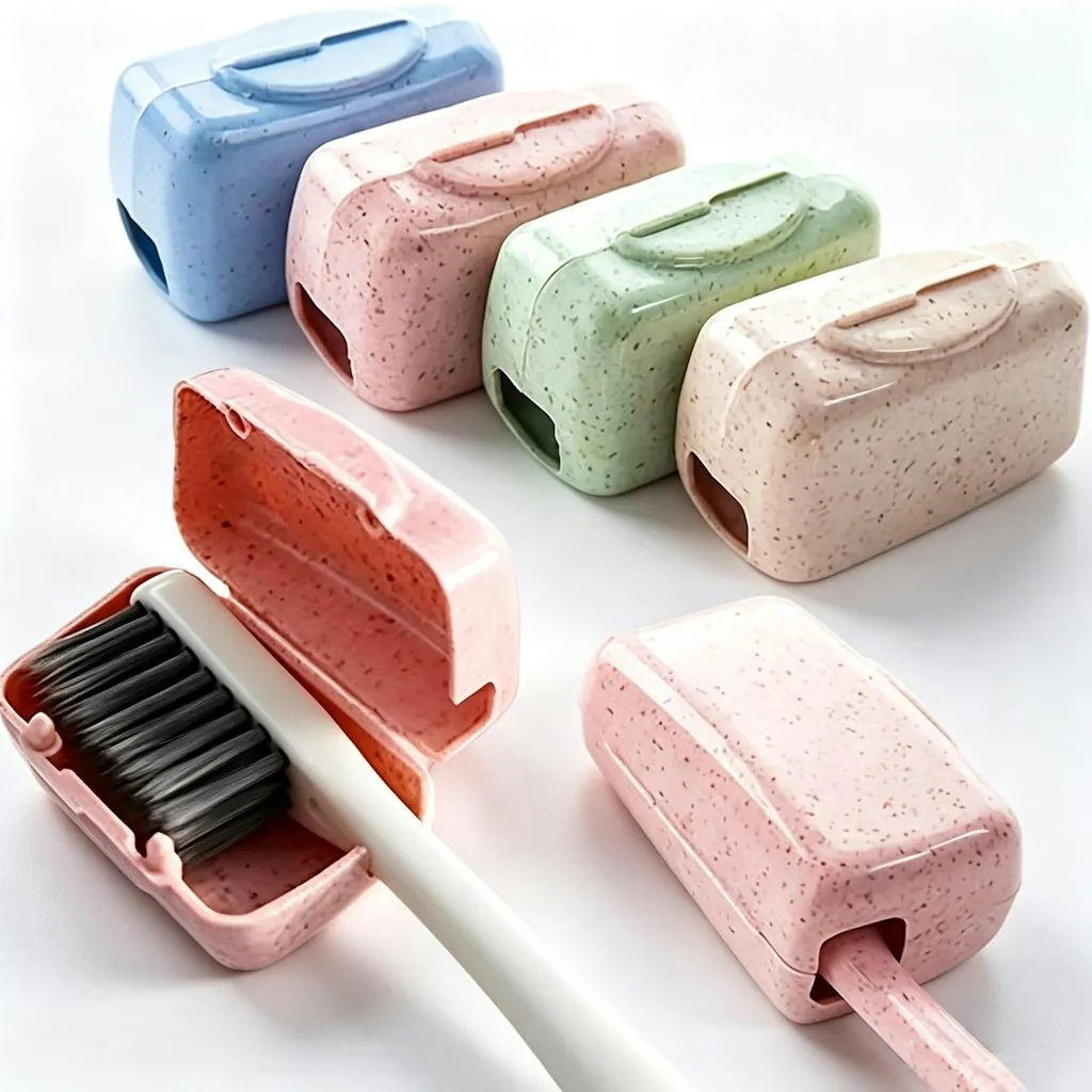 Toothbrush Head Cover 4-Pack: 63 cents + free shipping w/