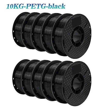 10kg 1.75mm KINGROON PETG 3D Printer Filament (Black)