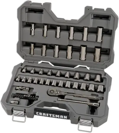 CRAFTSMAN Overdrive 49-Piece Gunmetal Chrome Mechanics Tool Set
