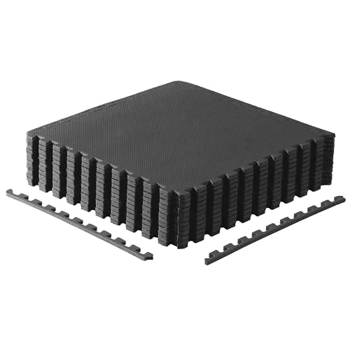 CAP Barbell 12-Piece 24" x 24" Interlocking EVA Foam Exercise Mat 1/2" Thick