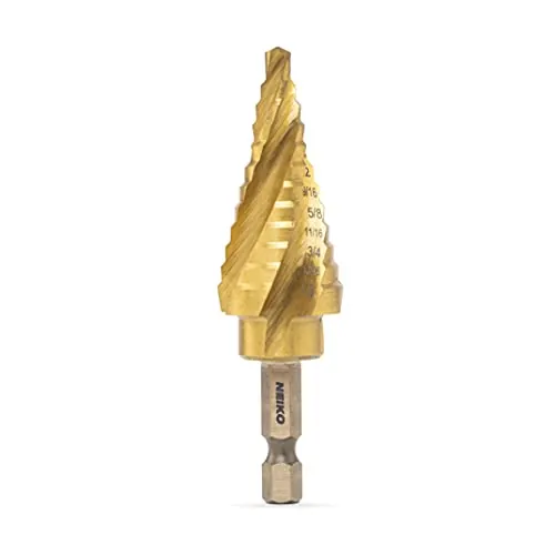 NEIKO 10180A Steel Spiral Quick-Change Step Drill Bit