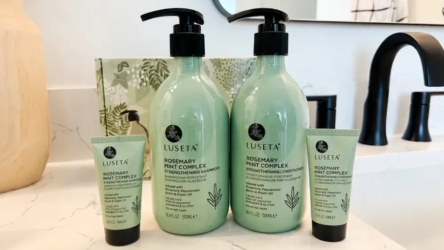 Luseta Rosemary Mint Strengthening Shampoo & Conditioner 4-Piece Set