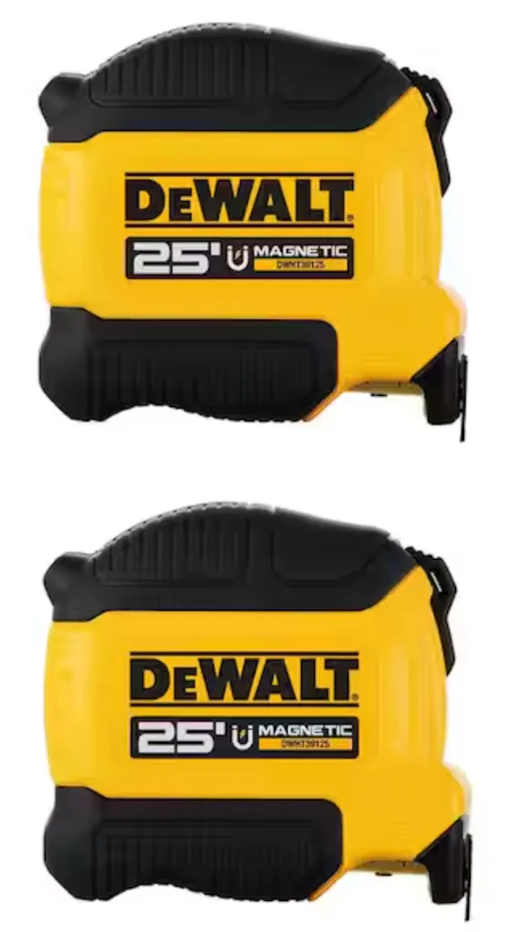 DeWalt 25-Foot Magnetic Tape Measure 2-Pack