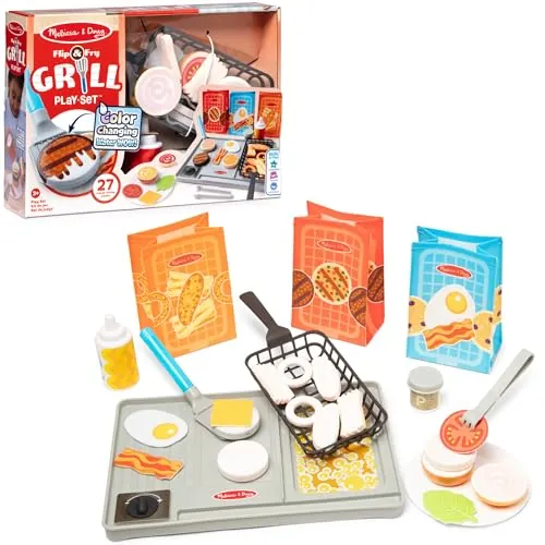 Melissa & Doug Flip & Fry Grill Play Set