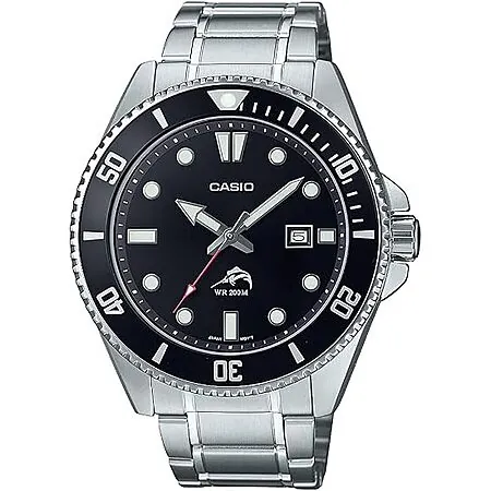 44mm Casio MDV106 Series Unisex Analog Stainless Steel Watch