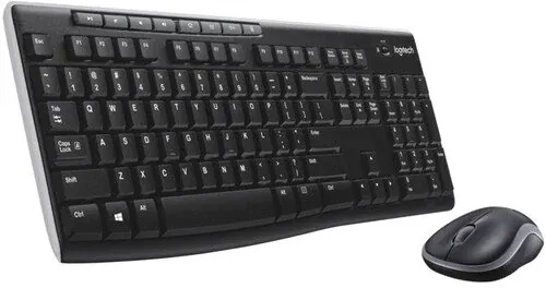 Logitech MK270 Wireless Keyboard & Mouse Combo (Black)