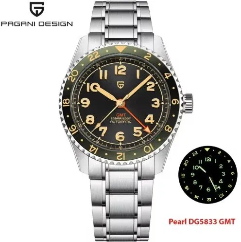 Pagani Design PD1784 GMT Automatic Mechanical Watch 40mm