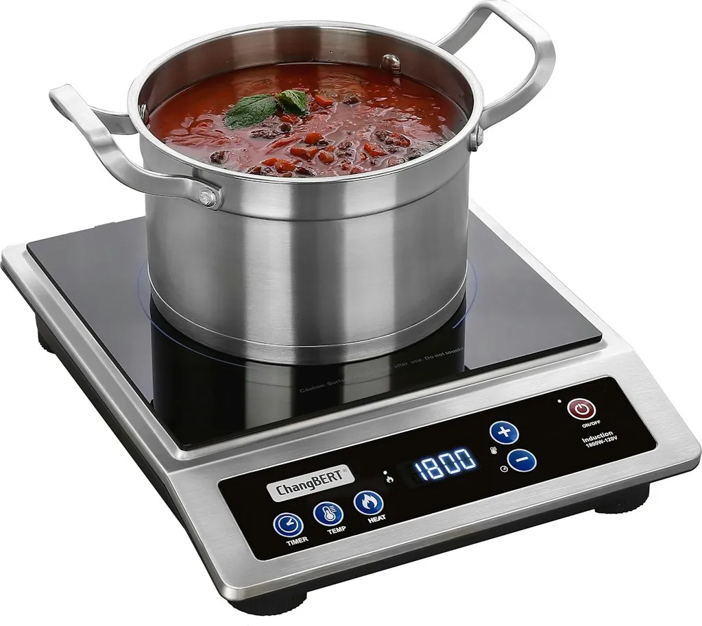 ChangBERT Induction Cooktop Commercial Grade 8" Portable Burner