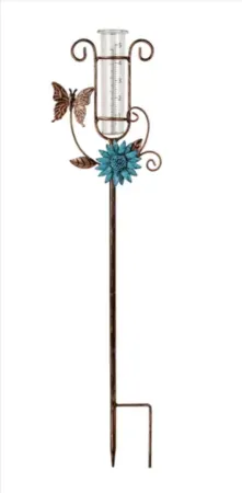 Mainstays Decorative Garden Stake w/ Rain Gauge