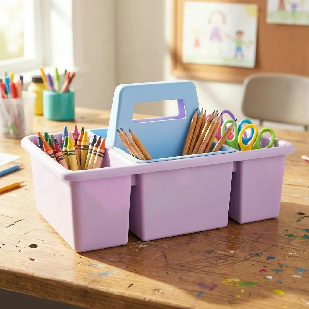 Pen+Gear 2-in-1 Supply Caddy Desk Organizer