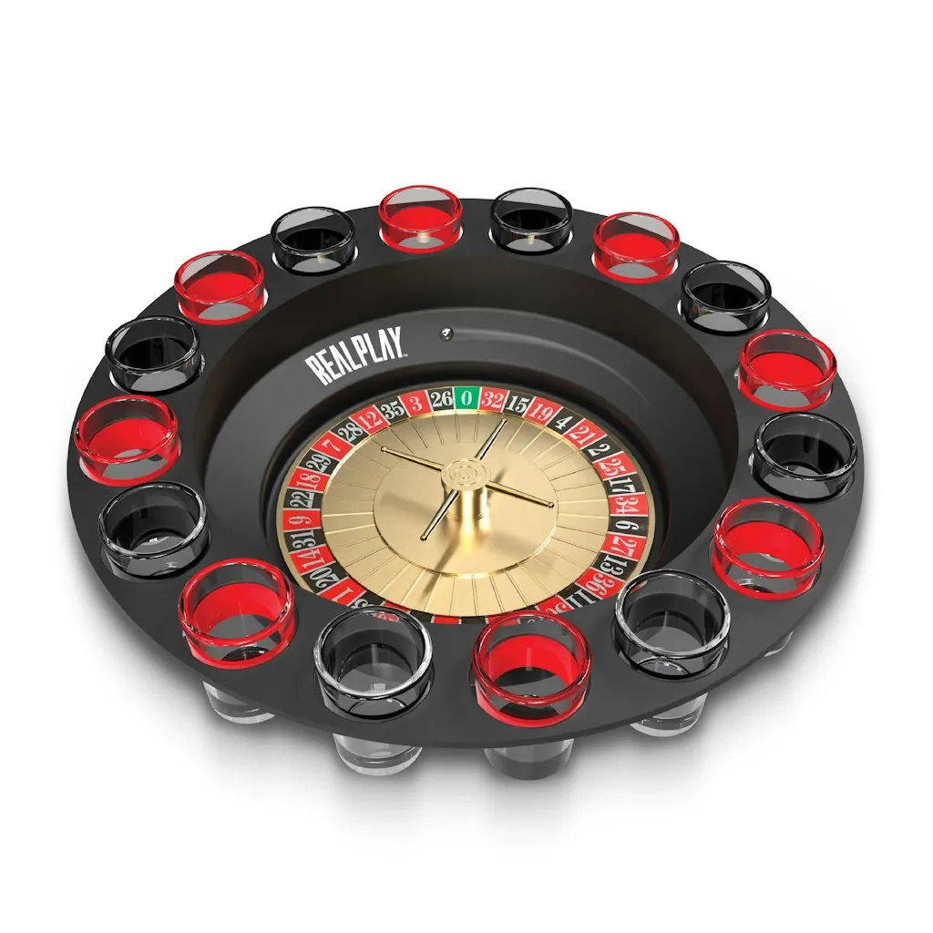 Realplay Shot Roulette Game w/ 16 Shot Glasses