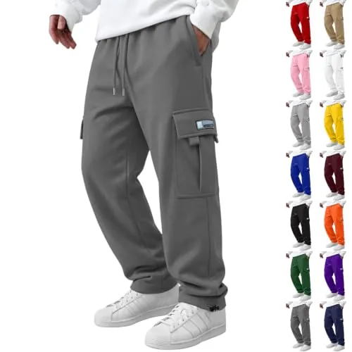 Mens Cargo Sweatpants Baggy