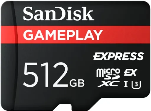 SANDISK 512GB GamePLAY microSD Express Card